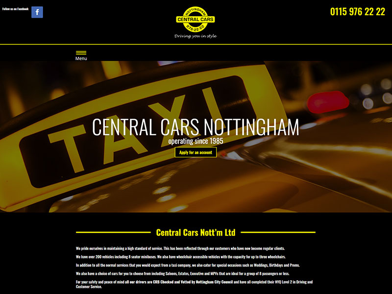 Central Cars Nottingham Home